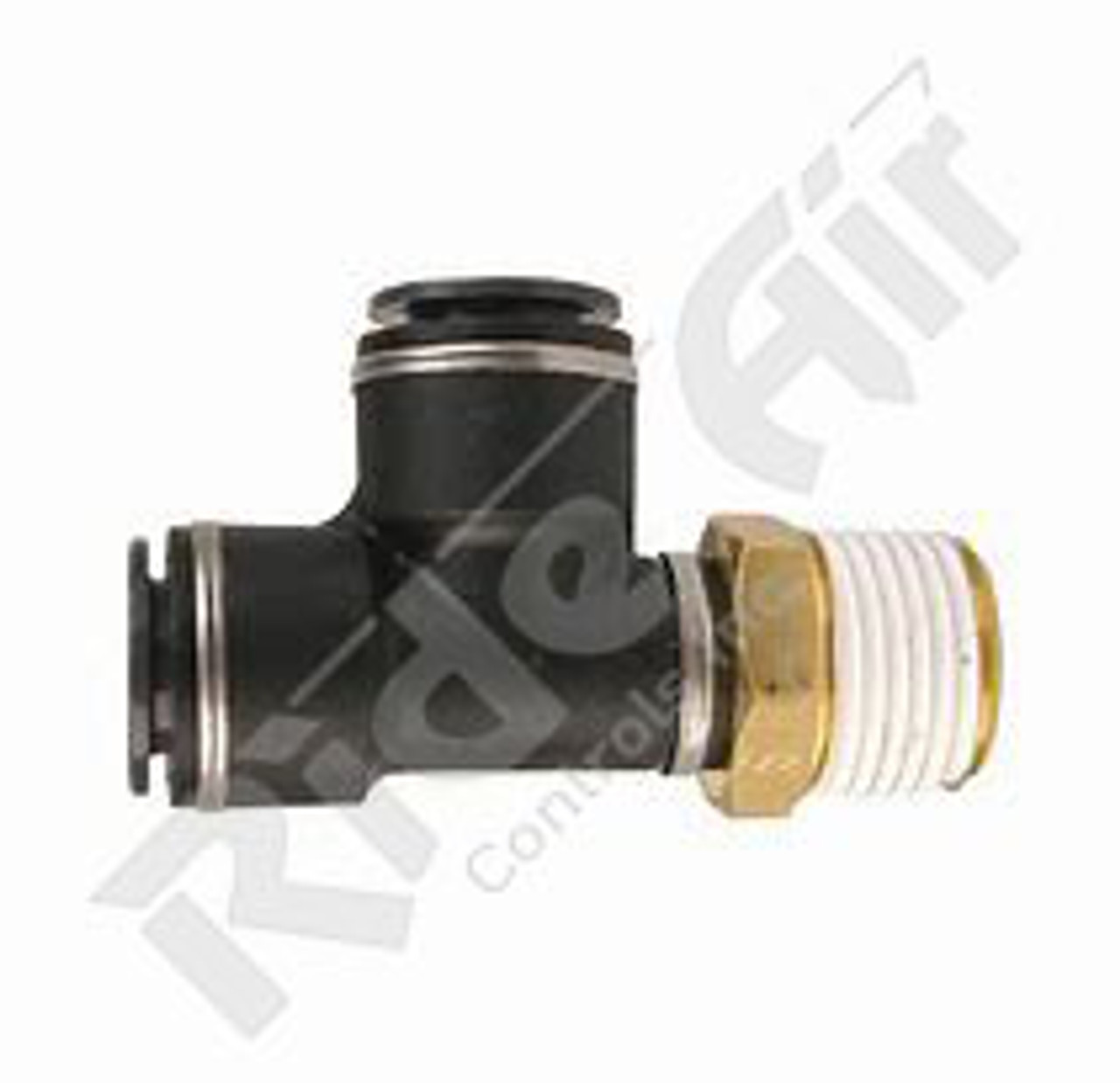 Swivel Male Run Tee 3/8" Tube 1/2" NPT (KV2Y11-37S)