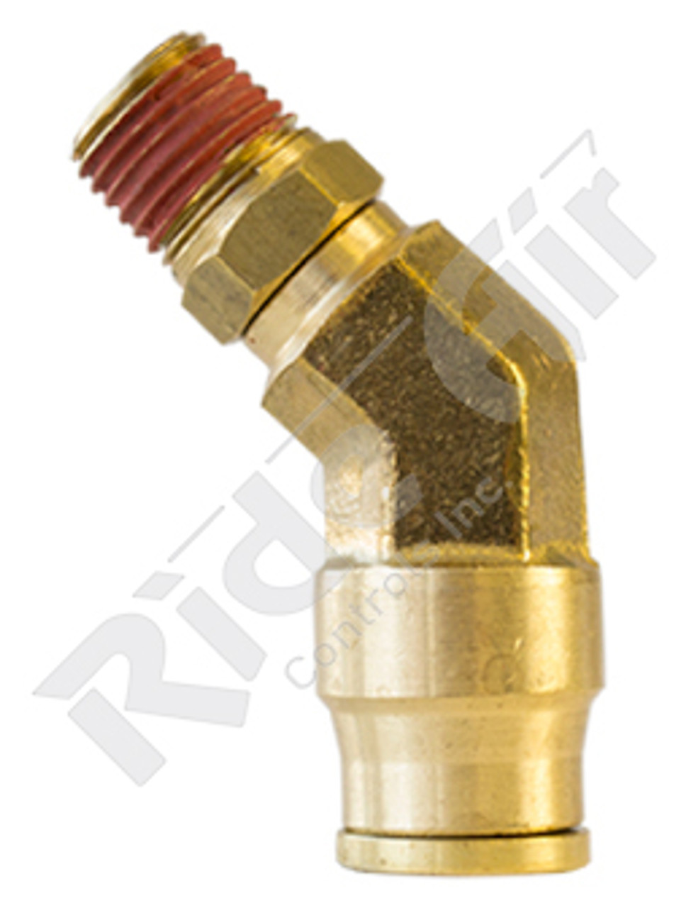 Push-to-Connect Swivel Elbow 45 deg 3/8" Tube 1/4" NPT (APTC74-6B)