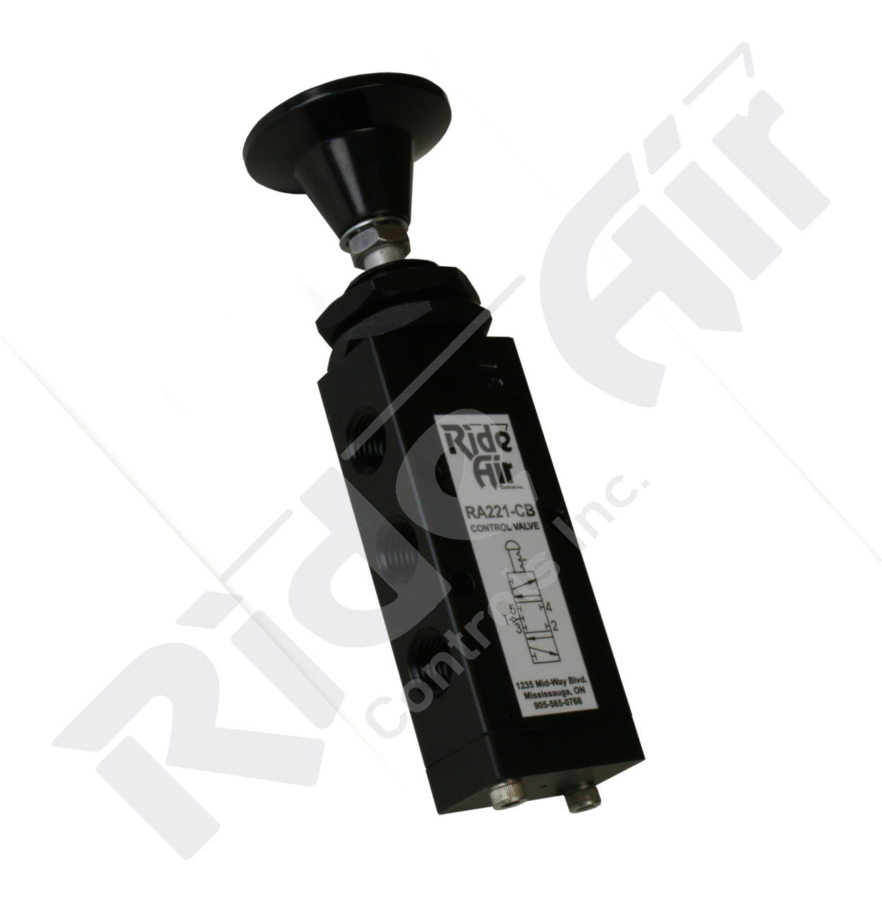 RA221-CB - 5 Port / 3 Pos 'Centre Blocked' 4-Way Push Pull 1/4