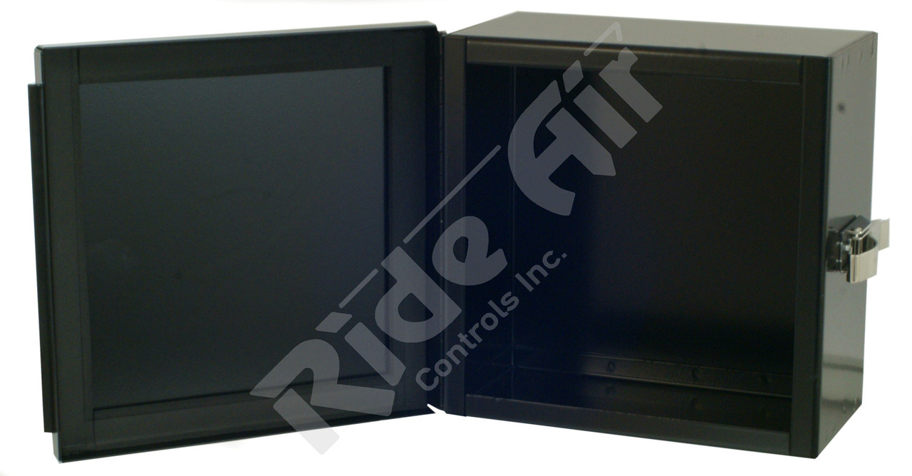 RA001B - Empty Box -12 x 12 Lift Axle Control Box - No Holes - Black w\ SS latch (RA001B)