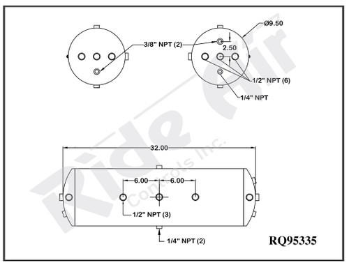 Steel Air Tanks/Reservoirs - Ride Air Controls