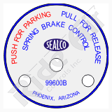 Spring Brake Name Plate for 99600B (S819)