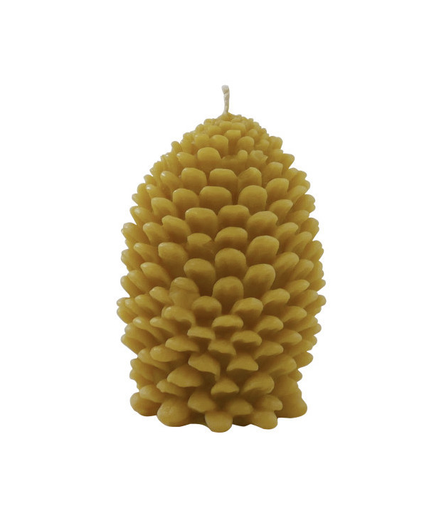 Home of the Brave Beeswax Candle Pine Cone