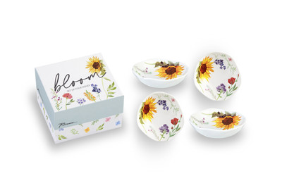 Bloom Dipping Dish S/4