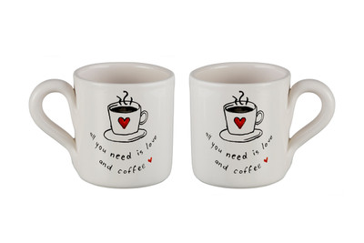 Love Bowls Mug - All You Need is Love & Coffee