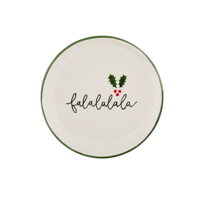 A Very Merry Table 6" Plate - Falalalala