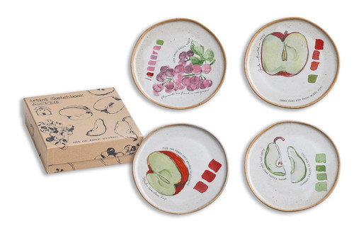 Farm To Table Plates Fruit S/4