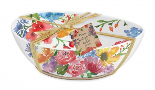 Nature's Table Bowl Floral 7.75 x 6.75