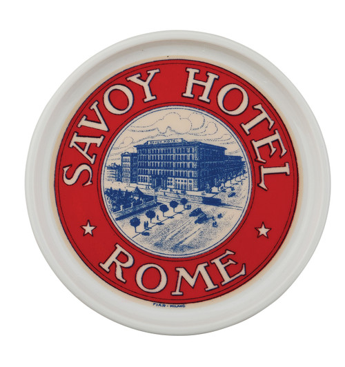 The Grand Tour Italy Savoy Hotel Coaster