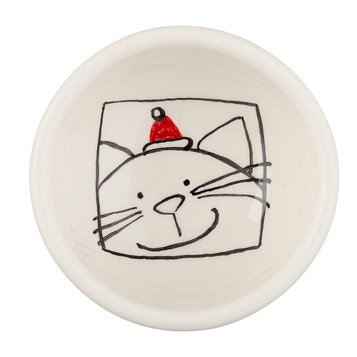 Holiday Wishes & Tiny Dishes - Happy Cat