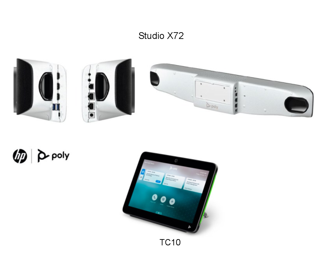 Poly Studio X72 All-In-One Video Bar Plus TC10 Controller