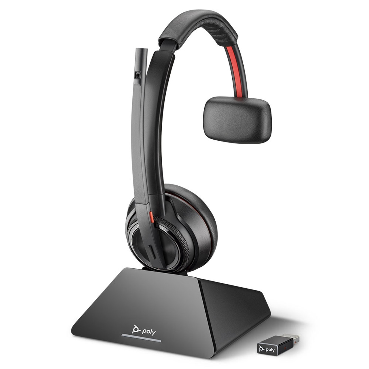 Poly Savi 8210-M UC DECT Mono USB-A Certified Wireless Headset-Teams