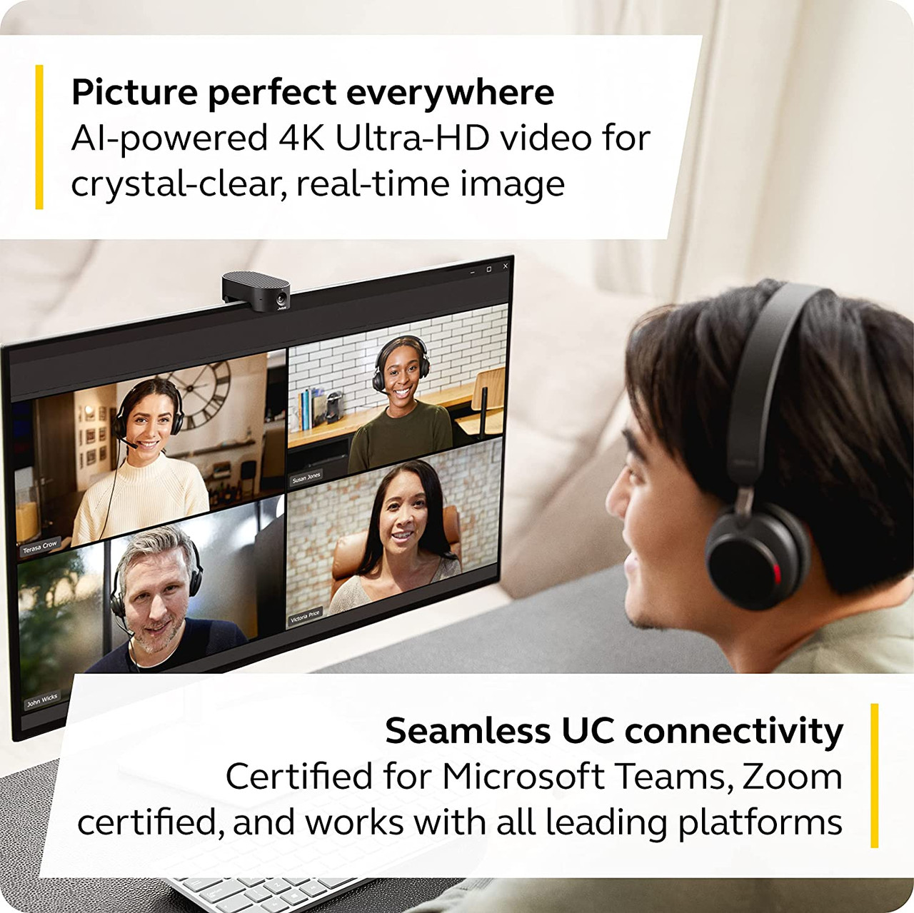 Jabra PanaCast 20 4K Video Conferencing Camera-MS Teams/Zoom