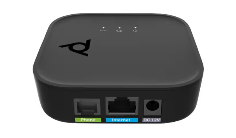 HP Poly ATA 402 2FXS Voice Port VoIP Adapter with Open SIP and