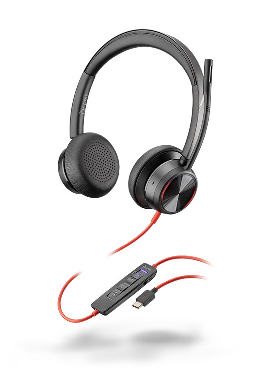Plantronics BlackwireBW 8225 USB-C UC Dual Ear Premium Headset