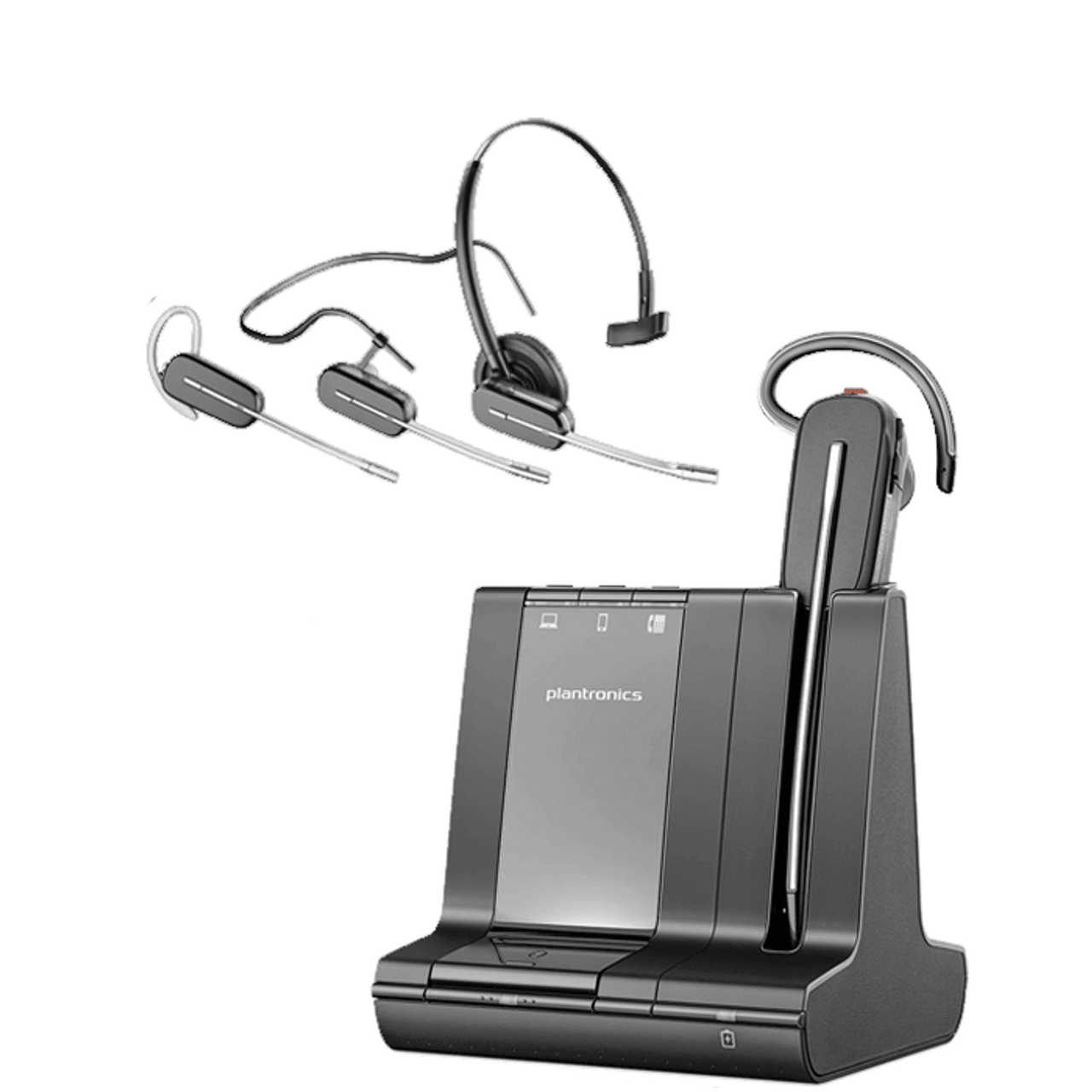 Plantronics Savi W8240 Convertible Wireless Headset - Headsets Plus Store