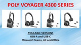 What's New with Bluetooth Office Headsets?  Poly Voyager 4300 Series!!