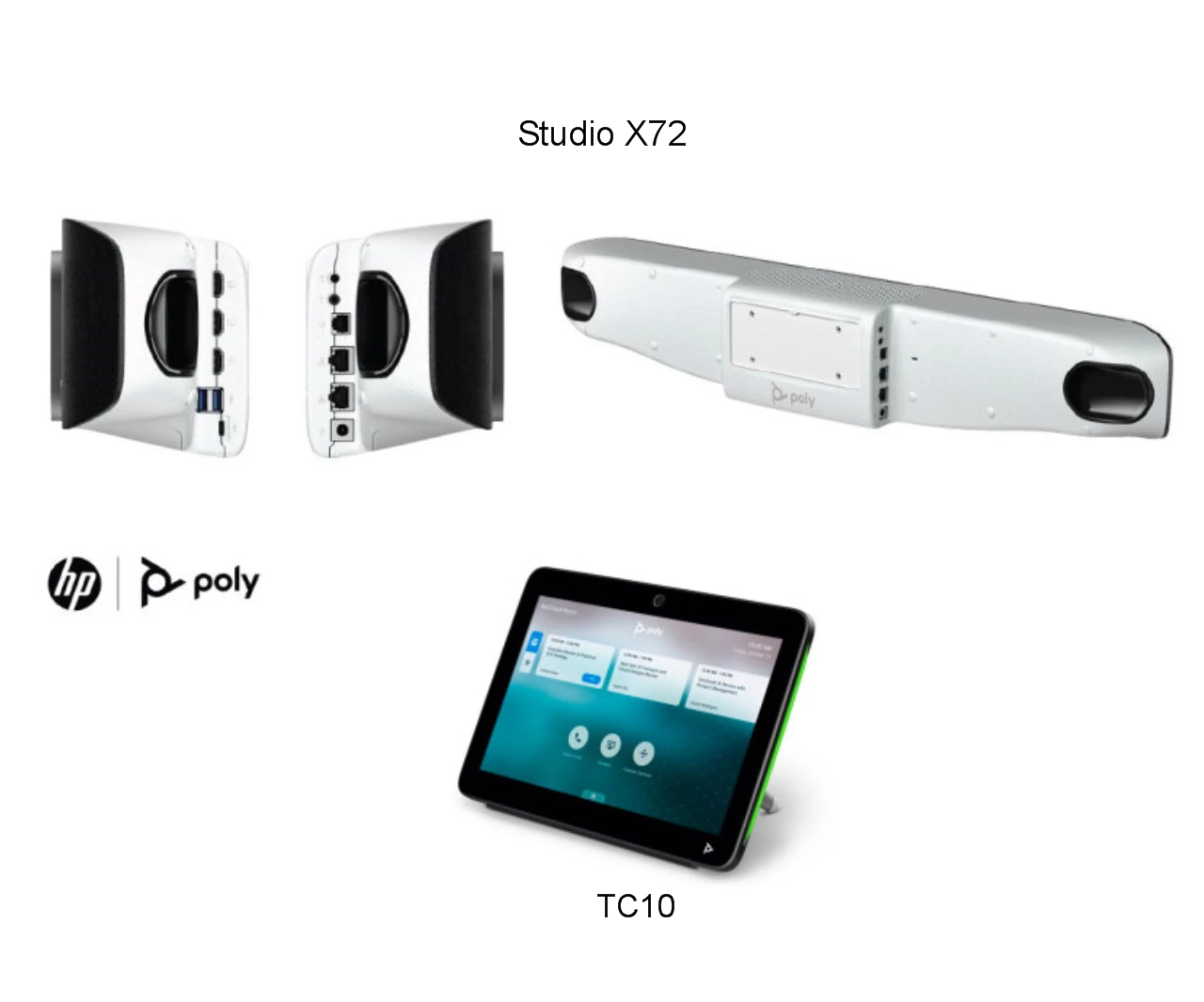 Poly Studio X72 All-In-One Video Bar Plus TC10 Controller