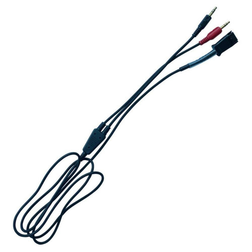 JPL BL-077+P bottom lead with dual 3.5mm jack with PLX compatible QD