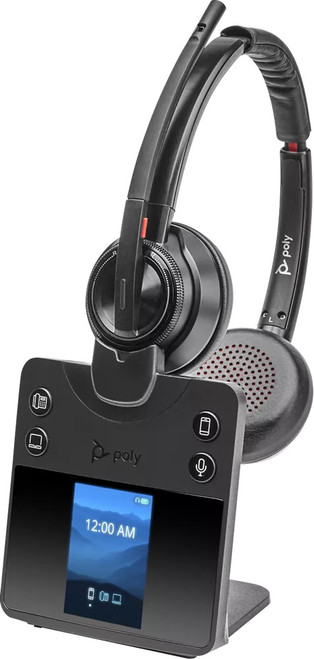 Poly Savi 8420-M Office Wireless DECT Dual Ear Headset TEAMS