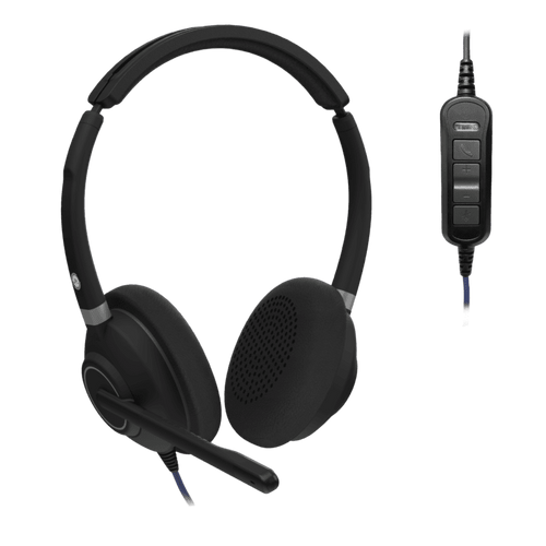 JPL Icon 120-UB4 Professional Binaural Headset, USB-A & USB-C (575-447-008)