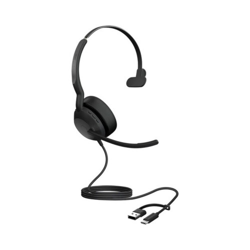 Jabra Evolve2 50, Corded Headset, USB-C Headset, +USB-C/A Adapter, UC Mono (25089-889-799)