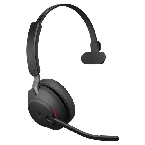 Jabra Evolve2 65, Wireless Headset, Link380A MS Mono Black, Microsoft Teams Certified (26599-899-999) 