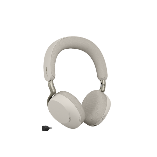 Jabra Evolve3 75 MS, Wireless Headset Link390c, Warm Grey (37599-999-898)