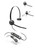 Poly EncorePro EP545 USB-A/-C Convertible Digital Headset (218277-01). Convertible view.