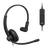 JPL Commander-1 v2 Binaural USB headset with volume & mute in-line controls, includes USB-A to USB-C A-01 Universal Adapter