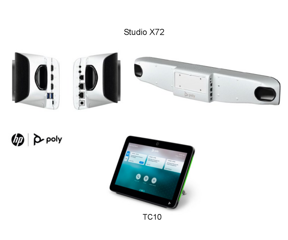 Poly Studio X72 All-In-One Video Bar Plus TC10 Controller