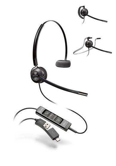 Poly EncorePro EP545 USB-A/-C Convertible Digital Headset UC