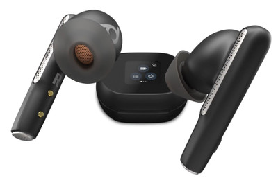 Poly Voyager Free Earbuds, Carbon Charge UC, Black True 60+ Case, Touchscreen USB-C, Wireless