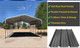 8.5m x 10.8m | Portable Carport Kit Shade Shed | Steel Carports | Heavy-Duty Caravan Carports