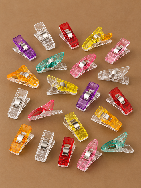 Small Clips — Set of 20, Assorted Colors