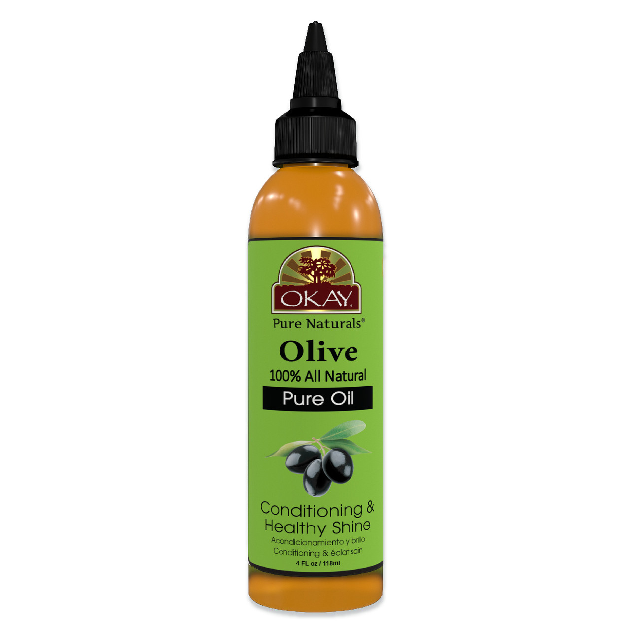 OKAY Pure Naturals 100% COCONUT OIL for HAIR & SKIN 4oz / 125ml