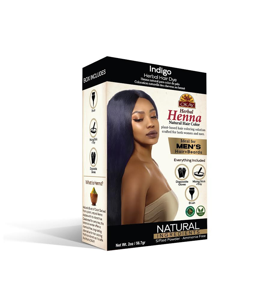 OKAY Pure Naturals Indigo Herbal Henna Natural Hair Color - 2 oz
