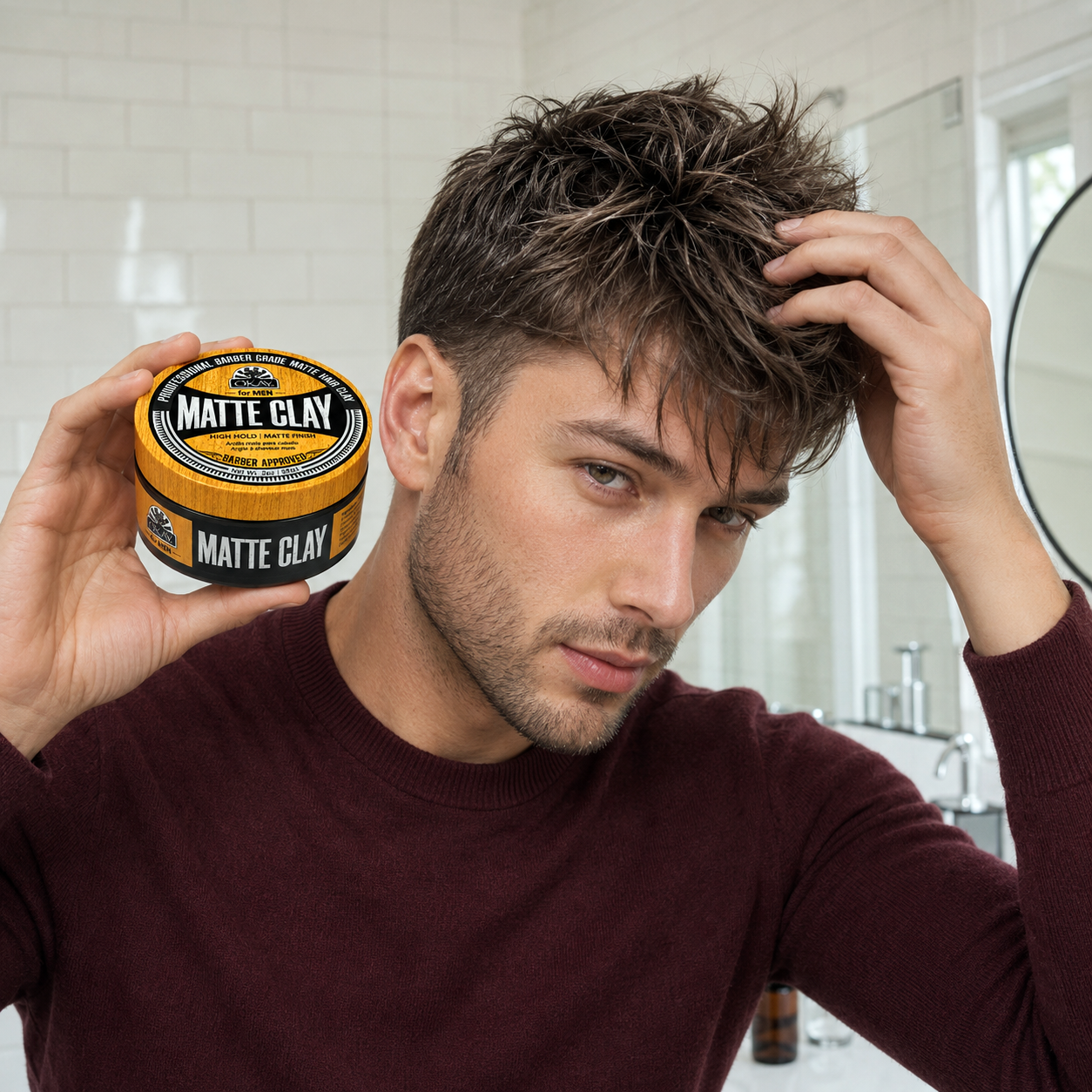 OKAY Men's Matte Clay - 2 oz / 59 ml - OkayPureNaturals.com