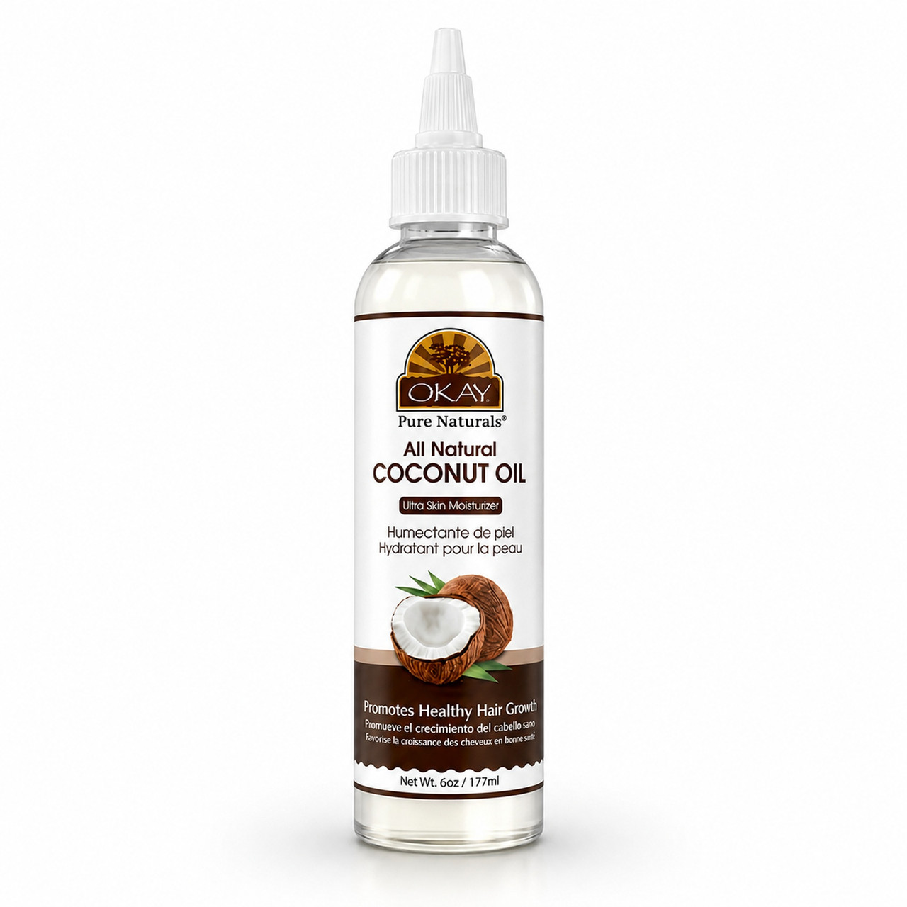 OKAY Pure Naturals All Natural Coconut Oil - 6 oz / 177 ml