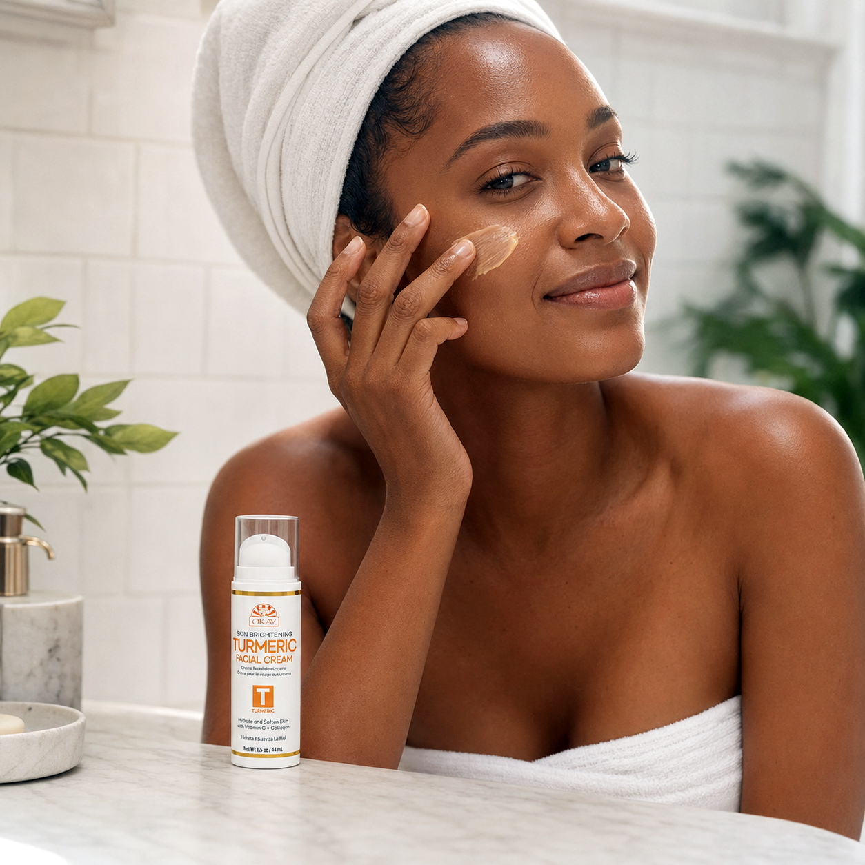 OKAY Turmeric Facial Cream - 2 oz / 44 ml - OkayPureNaturals.com