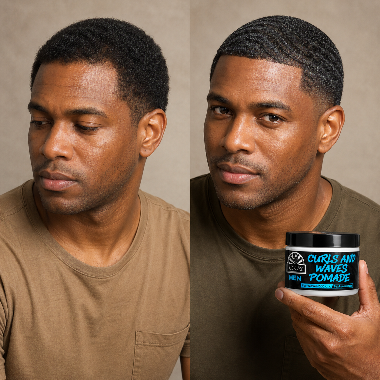 OKAY Men's Curls & Waves Pomade 4 oz