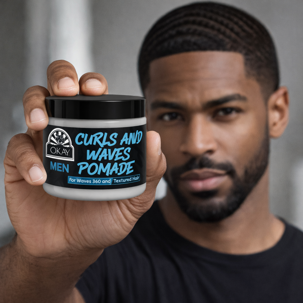 OKAY Men's Curls & Waves Pomade 4 oz