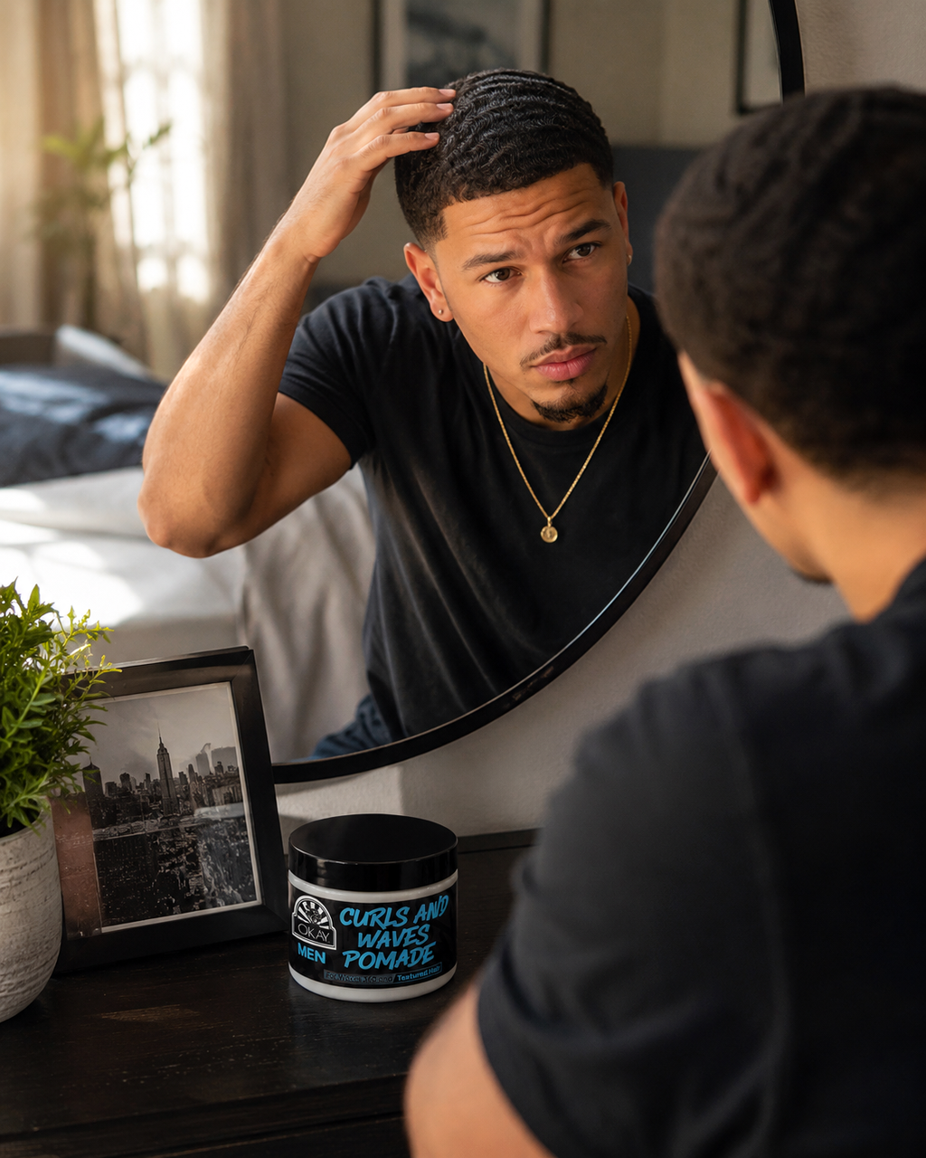 OKAY Men's Curls & Waves Pomade 4 oz