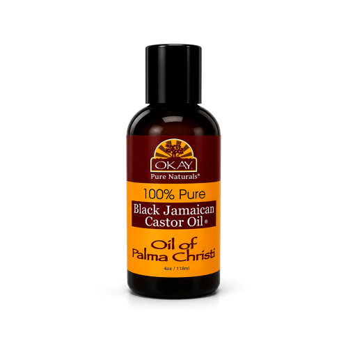 OKAY Pure Naturals 100% Pure Black Jamaican Castor Oil - 4 oz / 118 ml