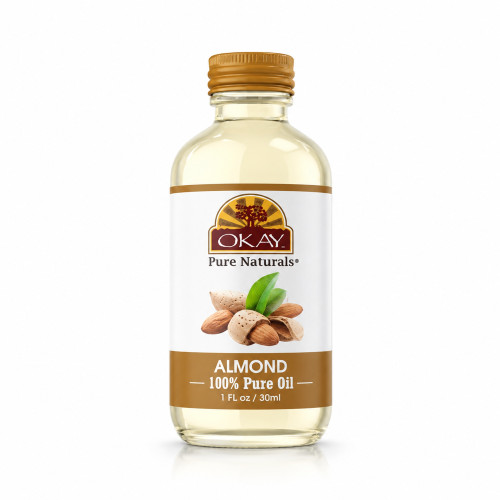 OKAY Pure Naturals 100% Pure Almond Oil - 1 oz / 30 ml