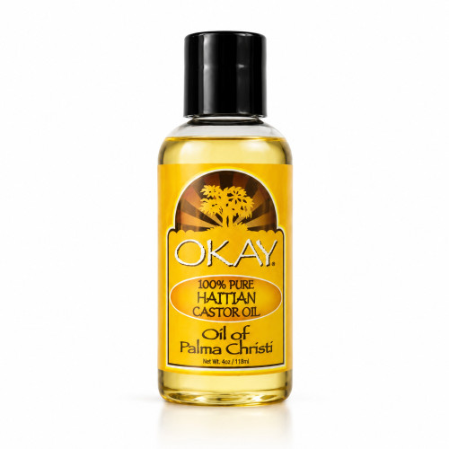 OKAY Pure Naturals 100% Pure Haitian Castor Oil - 4 oz / 118 ml