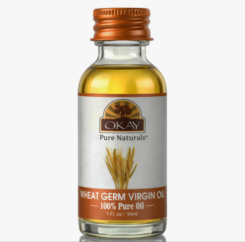 OKAY Pure Naturals 100% Pure Wheat Germ Virgin Oil - 1 oz / 30 ml