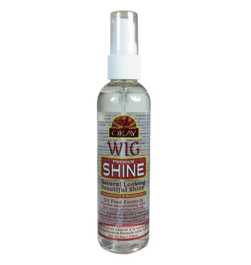 OKAY WIG SHINE OIL FREE FORMULA 4oz/118ml (12pc/case)