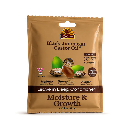 OKAY Black Castor Oil Leave-in Conditioner - 1.25 oz / 37 ml