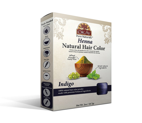 OKAY Pure Naturals HENNA  NATURAL COLOR Indigo 50gr